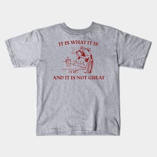 It Is What It Is And It Is Not Great Kids T-Shirt